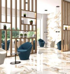 Керамогранит для пола 60х60 под мрамор - вариант 1