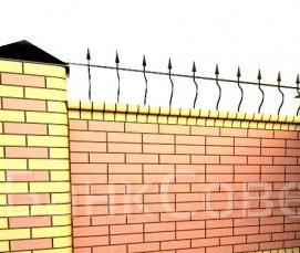 Кирпич лицевой фасонный - модель 1