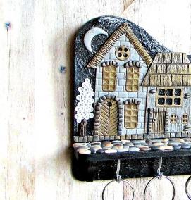 Ключница в стиле лофт - модель 1