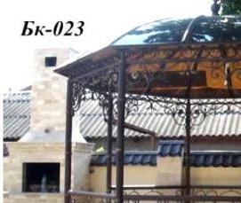Кованые беседки с поликарбонатом - модель 2