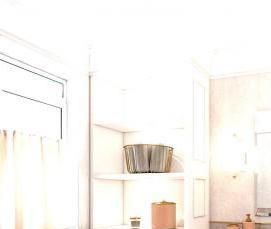 Круглое зеркало в ванную комнату - вариант 1