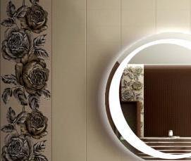 Круглое зеркало в ванную комнату - вариант 2