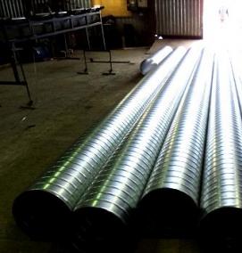 Круглые воздуховоды из оцинкованной стали - вариант 1