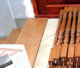 Квадратные деревянные балясины - модель 1