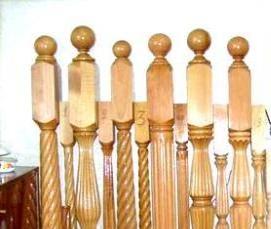 Квадратные деревянные балясины - модель 3