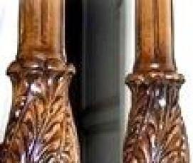 Квадратные деревянные балясины - модель 2