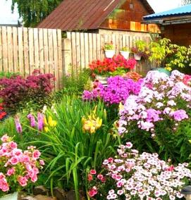 Ландшафтный дизайн клумбы - вариант 1