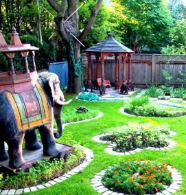 Ландшафтный дизайн на даче - тип 4