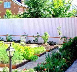 Ландшафтный дизайн огорода - модель 1