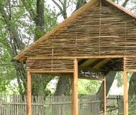 Легкие деревянные беседки - вариант 3