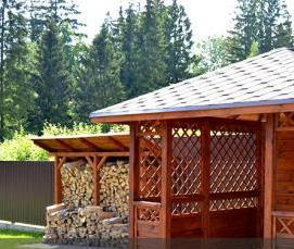 Легкие деревянные беседки - вариант 2