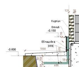 Ленточный фундамент под газобетон - вариант 1