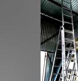 Лестница раздвижная алюминиевая трехсекционная - модель 1