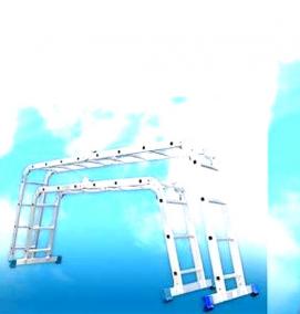 Лестница раздвижная алюминиевая трехсекционная - модель 4