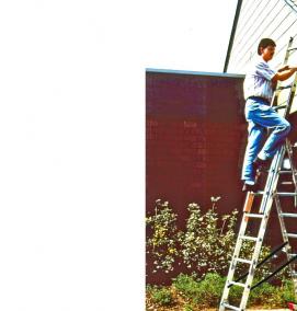 Лестница трехсекционная алюминиевая - вариант 1