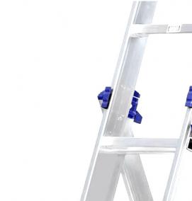 Лестница трехсекционная алюминиевая - вариант 3