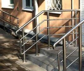 Лестничный марш из металла - вариант 1