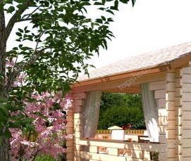 Летние беседки из бруса - вариант 4