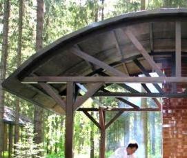 Летние беседки шестиугольные для дачи - модель 4