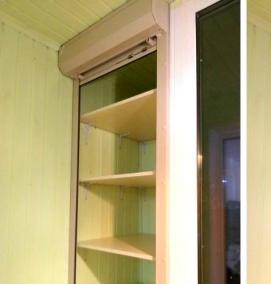 Мебельные рольставни пластиковые - тип 1