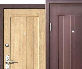 Металлические входные утепленные двери для загородного дома - модель 4