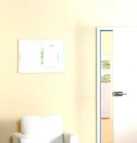 Межкомнатные двери стеклянные на рельсах - модель 4