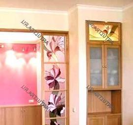 Межкомнатные витражные перегородки - модель 1