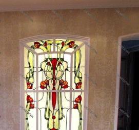 Межкомнатные витражные перегородки - модель 4