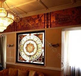 Межкомнатные витражные перегородки - модель 3