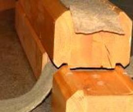 Межвенцовый утеплитель для бани - вариант 4