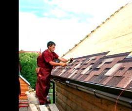 Монтаж битумной кровли - модель 3