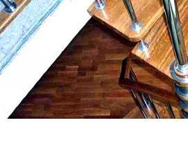 Монтаж деревянной лестницы - вариант 2