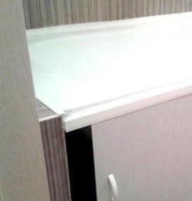 Монтаж экрана под ванну из гипсокартона - модель 1