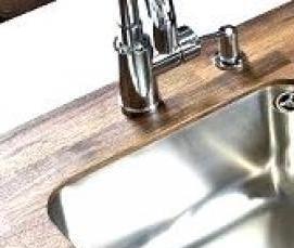 Монтаж каменной мойки в столешницу - вариант 2