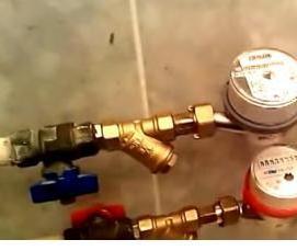 Монтаж водосчетчиков - вариант 4