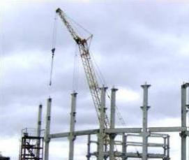 Монтаж железобетонных ригелей - модель 4