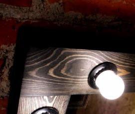 Напольное зеркало с подсветкой из лампочек - вариант 2