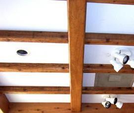 Натяжной потолок на деревянный потолок - тип 1