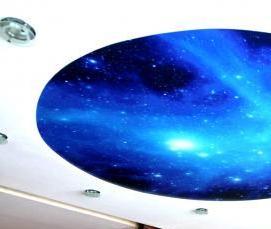 Натяжные потолки детские со звездами - тип 4