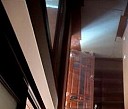 Двухуровневый натяжной потолок фиолетовый Новомосковск