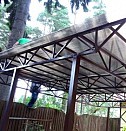Приставной металлический навес Сургут