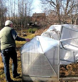 Низкие теплицы - модель 1