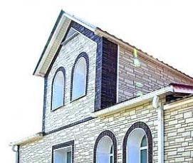 Облицовка фасадов металлическим ом - вариант 1