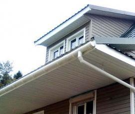 Обшивка здания металлическим ом - модель 1