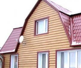 Обшивка здания металлическим ом - модель 4