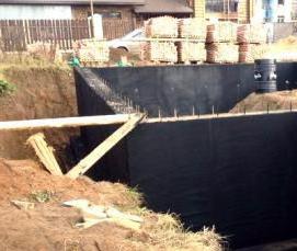 Оклеечная гидроизоляция стен - тип 2