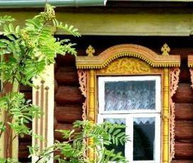 Оконная рама резная - модель 4