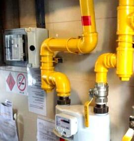 Окраска газовых труб - вариант 2