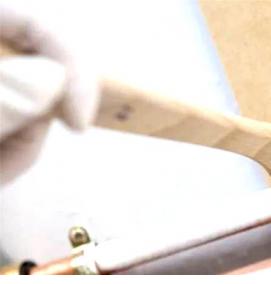 Окраска квадратных труб - тип 3