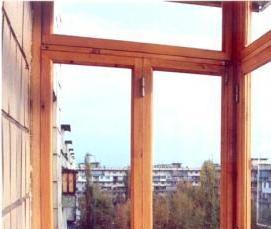 Остекление деревянными стеклопакетами - тип 2